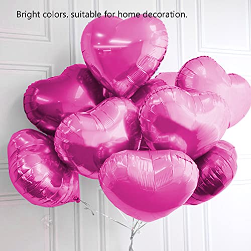 Aluminiumfolienballon, Herzförmiger Ballon, Langlebige Dekoration, Jubiläen für Hochzeiten, Geburtstagsfeiern (Rosa #07) von Emoshayoga