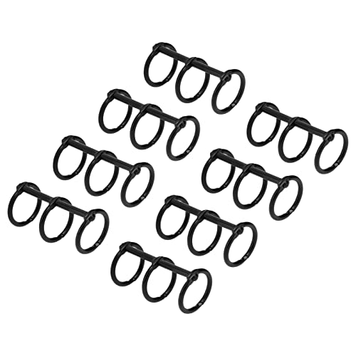Emoshayoga Buchringe, 8 Stück, 2,5 cm, wiederverwendbar, 3 Löcher, galvanisiertes Metall, DIY, Handkonto, Papier, lose Blätter, Bindungsringe, Schwarz Emoshayoga Buchringe, 8 Stück, 2,5 cm, wiederverwendbar, 3 Löcher, galvanisiertes Metall, DIY, Handkonto, Papier, lose Blätter, Bindungsringe, Schwarz von Emoshayoga