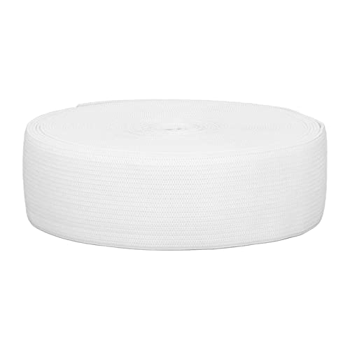 Emoshayoga Elasticfor Hose, weißes Gummiband, 9,1 m, 3,5 cm, dicker, flacher, wiederverwendbarer Bund, elastisch für DIY-Kleidung, Perücke Emoshayoga Elasticfor Hose, weißes Gummiband, 9,1 m, 3,5 cm, dicker, flacher, wiederverwendbarer Bund, elastisch für DIY-Kleidung, Perücke von Emoshayoga