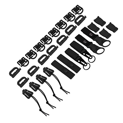 Emoshayoga Rucksackbefestigungen Molle D-Ringe Rucksackbefestigungen 30 Stück, Nylon-Band Rucksack Zubehör für Picknicks Camping Reisen Schwarz Emoshayoga Rucksackbefestigungen Molle D-Ringe Rucksackbefestigungen 30 Stück, Nylon-Band Rucksack Zubehör für Picknicks Camping Reisen Schwarz von Emoshayoga