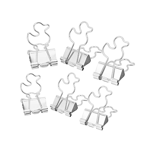 Kleine Büroklammern , kleine Binderklammern , Premium Metall , Mehrzweck , kleine Ente , Stil für Dokumente , Ordner für Kleidung(Silber) von Emoshayoga