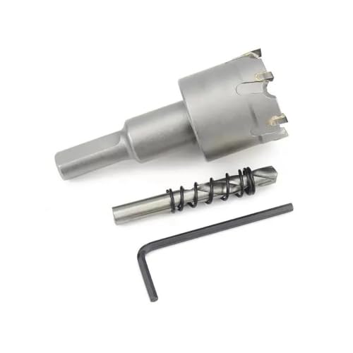 TCT-Lochsägen-Set für Hartmetall, Wolframkarbidbestückt, 19 mm, mit titanbeschichtetem Zentrierbohrer für Metall, Edelstahl, Eisen, Kunststoff TCT-Lochsägen-Set für Hartmetall, Wolframkarbidbestückt, 19 mm, mit titanbeschichtetem Zentrierbohrer für Metall, Edelstahl, Eisen, Kunststoff von Emstar