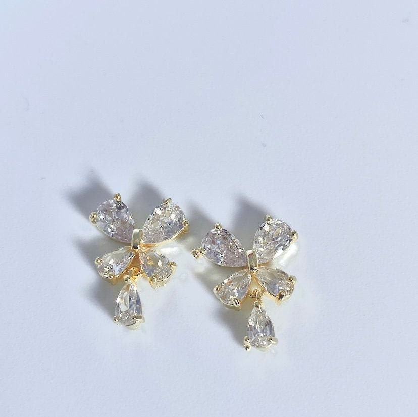 2 Stück Nagel Charms - Kristall Schmetterling 2 Stück Nagel Charms - Kristall Schmetterling von Emzikay