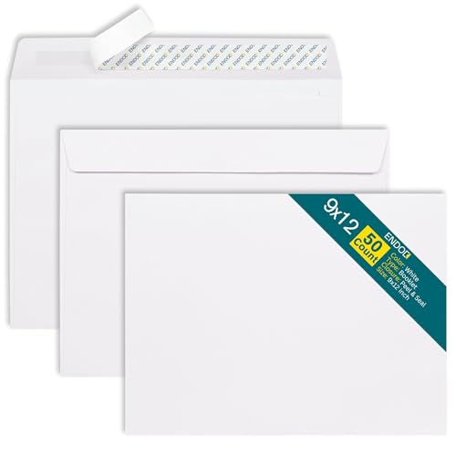 EnDoc Versandtaschen, selbstklebend, 22,9 x 30,5 cm, Haftklebung, offene Seite, blanko, 12,7 kg, Papier, für Zuhause, Büro und Geschäft, 50 Stück EnDoc Versandtaschen, selbstklebend, 22,9 x 30,5 cm, Haftklebung, offene Seite, blanko, 12,7 kg, Papier, für Zuhause, Büro und Geschäft, 50 Stück von EnDoc