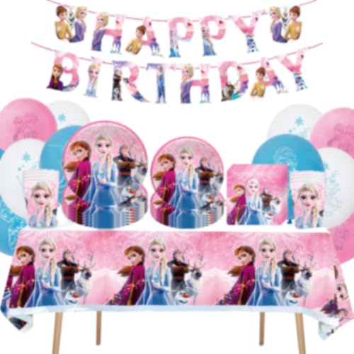 Partygeschirr Geburtstag,Kindergeburtstag Geschirr Set,Kindergeburtstag Deko,Geburtstag Deko,Party Geschirr für 10 Gäste (weiß) von EnJyvor