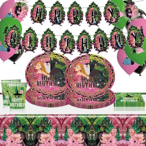 Partygeschirr Kindergeburtstag, Kinder Partygeschirr Set,Anime Geburtstagsdeko, Teller Servietten Tischdecke, Kindergeburtstag Deko Party Zubehör (G) von EnJyvor