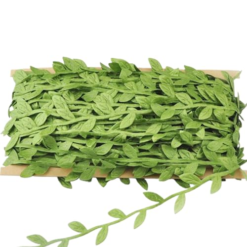 Blattband 328ft Realistic Vine Ribbon Stoff Grün künstliche Weinreben Puttible DIY-freundlich gefälschte Reben für Kranzherstellung, Handwerk, Hochzeit, Geschenkverpackung Blattband 328ft Realistic Vine Ribbon Stoff Grün künstliche Weinreben Puttible DIY-freundlich gefälschte Reben für Kranzherstellung, Handwerk, Hochzeit, Geschenkverpackung von Enbebamd