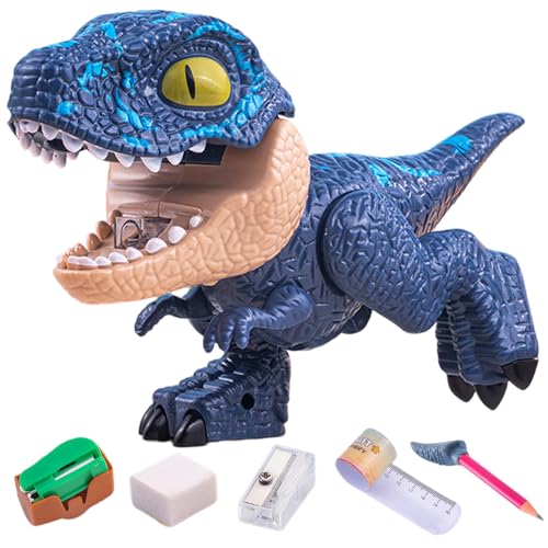 Dinosaurier Bleistift -Fall Set, 5 in 1 Briefpapiersets umfasst Herrscher, Bleistift, Spitzer, Bindmaschine, Radiergummi -Dinosaurier -Spielzeuge Schülern für Jungen und Mädchen, Velociraptor Dinosaurier Bleistift -Fall Set, 5 in 1 Briefpapiersets umfasst Herrscher, Bleistift, Spitzer, Bindmaschine, Radiergummi -Dinosaurier -Spielzeuge Schülern für Jungen und Mädchen, Velociraptor von Enbebamd