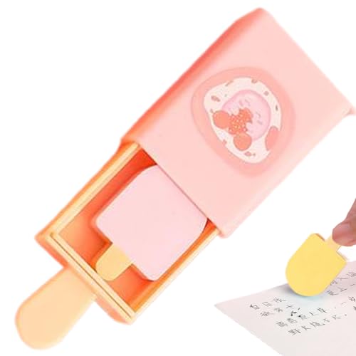 Erasers For Kids Popsicle with Stick Shape Pencil Erasers Portable Cute with Case Ice Cream Eraser Food School Supplies Random Color Erasers For Kids Popsicle with Stick Shape Pencil Erasers Portable Cute with Case Ice Cream Eraser Food School Supplies Random Color von Enbebamd