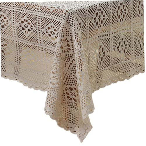 Häkeln Tischdecke, 33x33 Zoll Bohemian Square Spitzen-Tischdecke, Anti-Falten-Elegantes Vintage für Küchen-Esszimmer, Party, Urlaub, Festival Häkeln Tischdecke, 33x33 Zoll Bohemian Square Spitzen-Tischdecke, Anti-Falten-Elegantes Vintage für Küchen-Esszimmer, Party, Urlaub, Festival von Enbebamd