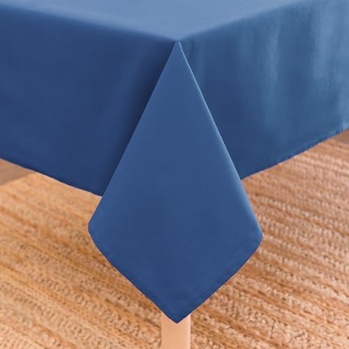 Encasa XO Baumwoll-Canvas-Tischdecke | Kobalt Einfarbig | Rechteckige Größe 140x180 cm | Esstischdecke zur Dekoration – maschinenwaschbar Encasa XO Baumwoll-Canvas-Tischdecke | Kobalt Einfarbig | Rechteckige Größe 140x180 cm | Esstischdecke zur Dekoration – maschinenwaschbar von Encasa XO