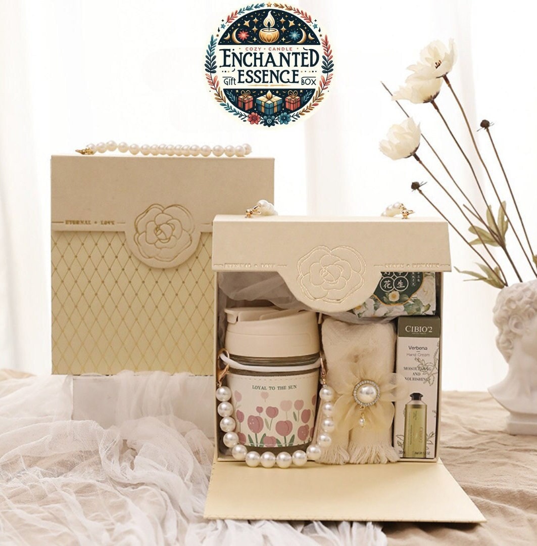 Bade-Geschenkbox-Set Für Brautjungfern Mit Handgemachter Seife Und Kerze | Spa-Entspannungs-Geschenkbox-Set Sie von EnchantedEssenceInc