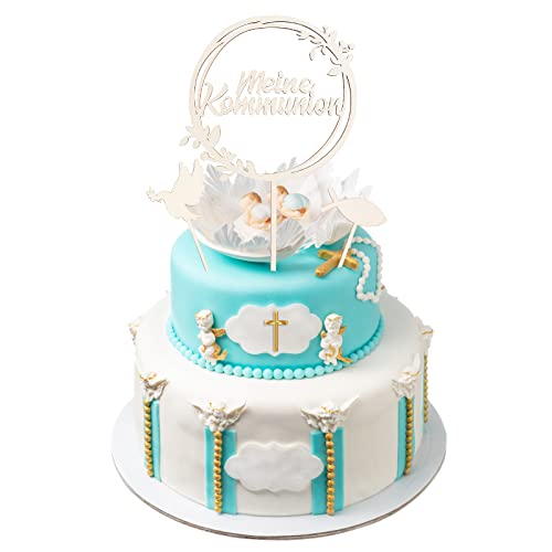 Encuryna Cake Topper Kommunion,Kommunion Tortendeko Taufe Torten Topper Taube Fisch Erstkommunion Kuchen Deko Tortendeko Party Dekoration,für Kommunion Taufe Junge Mädchen Encuryna Cake Topper Kommunion,Kommunion Tortendeko Taufe Torten Topper Taube Fisch Erstkommunion Kuchen Deko Tortendeko Party Dekoration,für Kommunion Taufe Junge Mädchen von Encuryna