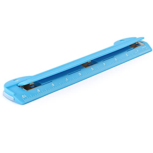3 Locher blau, tragbarer Locher für 3 Ringbuch, 5 Blatt Kapazität, abnehmbare Chipschale, 25,4 cm Lineal für Schule, Büro, auch erhältlich in Lila, Rosa, Grün, Rot, Grau, 1 Stück von ENN Tag 3 Locher blau, tragbarer Locher für 3 Ringbuch, 5 Blatt Kapazität, abnehmbare Chipschale, 25,4 cm Lineal für Schule, Büro, auch erhältlich in Lila, Rosa, Grün, Rot, Grau, 1 Stück von ENN Tag von Enday