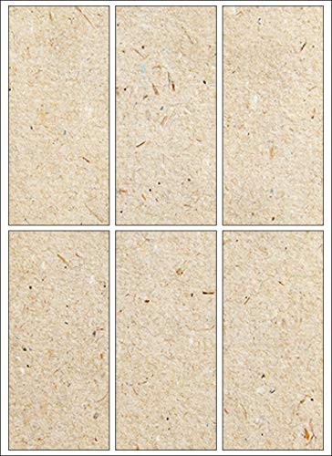 Etiketten aus Graspapier, 32x80mm, Neu, Umweltfreundlich, 60 Graspapier Etiketten, überzeugen durch Haptik und Optik, Naturetiketten: G13003280 von Endi haft
