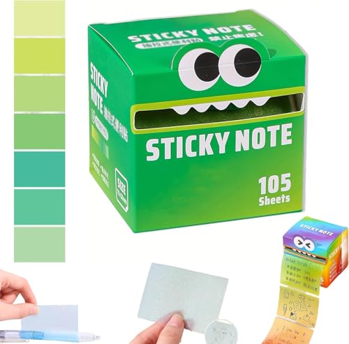 Haftnotizen mit niedlichem Monster-Muster, lustige Pastelltier-Post-It-Notizen, selbstklebende Cartoon-Notizblöcke und Notizblöcke, Schreibwaren, kleine To-Do-Liste, Büro-Schul-Tab-Zubehör (#06) von Endyniner