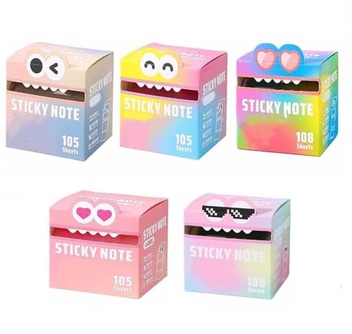 Haftnotizen mit niedlichem Monster-Muster, lustige Pastelltier-Post-It-Notizen, selbstklebende Cartoon-Notizblöcke und Notizblöcke, Schreibwaren, kleine To-Do-Liste, Büro-Schul-Tab-Zubehör (Set B) Haftnotizen mit niedlichem Monster-Muster, lustige Pastelltier-Post-It-Notizen, selbstklebende Cartoon-Notizblöcke und Notizblöcke, Schreibwaren, kleine To-Do-Liste, Büro-Schul-Tab-Zubehör (Set B) von Endyniner