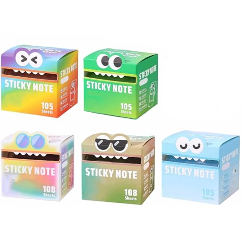 Haftnotizen mit niedlichem Monster-Muster, lustige Pastelltier-Post-It-Notizen, selbstklebende Cartoon-Notizblöcke und Notizblöcke, Schreibwaren, kleine To-Do-Liste, Büro-Schul-Tab-Zubehör (Set A) Haftnotizen mit niedlichem Monster-Muster, lustige Pastelltier-Post-It-Notizen, selbstklebende Cartoon-Notizblöcke und Notizblöcke, Schreibwaren, kleine To-Do-Liste, Büro-Schul-Tab-Zubehör (Set A) von Endyniner
