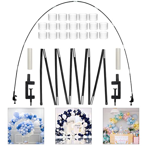 Enenes Ballonbogen Kit Schwarz Table Ballon Arch Frame Arch Frame Kit für Party Verschiedene Tischgrößen für Hochzeiten & Geburtstag & Weihnachtsdekoration Halloween Enenes Ballonbogen Kit Schwarz Table Ballon Arch Frame Arch Frame Kit für Party Verschiedene Tischgrößen für Hochzeiten & Geburtstag & Weihnachtsdekoration Halloween von Enenes