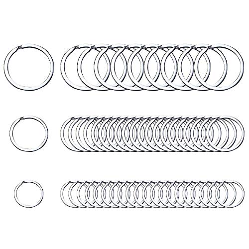 Schlüsselring 50 Stück Schlüsselringe Set Vernickelte Stabile Runde Schlüsselanhänger Ringe mit 10/20 / 30 mm für Hausschlüsseln Autoschlüsseln DIY Schlüsselring 50 Stück Schlüsselringe Set Vernickelte Stabile Runde Schlüsselanhänger Ringe mit 10/20 / 30 mm für Hausschlüsseln Autoschlüsseln DIY von Enenes