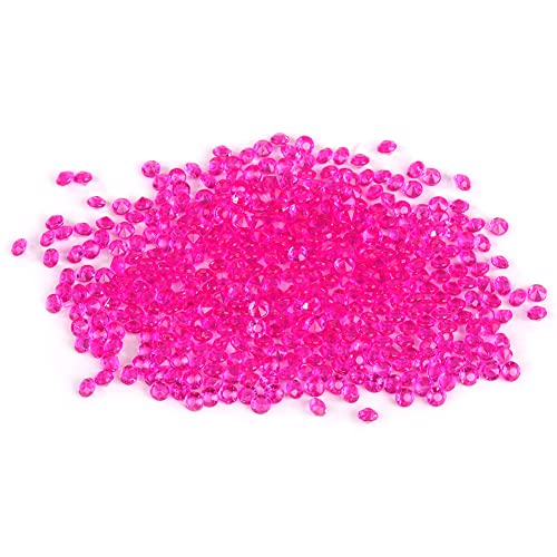 Enforose Acryl-Diamanten, 2000 Stück, Künstliche Kristalle, Hochzeitsdekoration, Streu-Tisch, Kristall-Acryl, Unkraut-Konfetti, Party-Dekorationen(Pflaumenrot) von Enforose