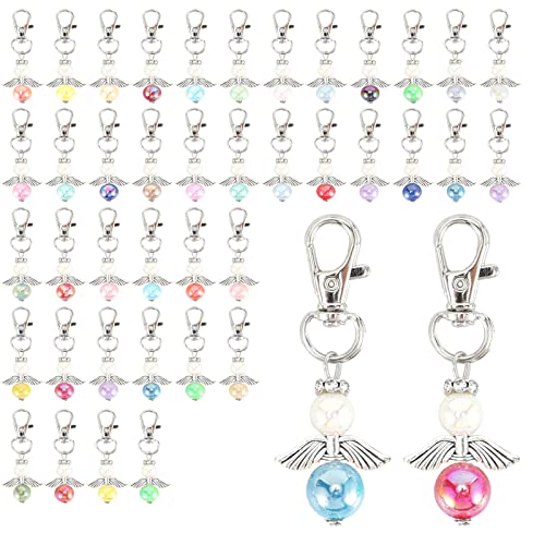Schutzengel Anhänger 40 Stück, Kleine Glücksbringer mitgebsel Gastgeschenke für Taufe Junge Mädchen Konfirmation Kommunion Hochzeit Silvester Weihnachtspräsente Abschiedsgeschenke1 von EngGlück