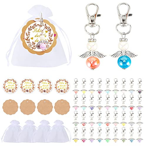 Engel Anhänger 36 Stück, Kleine Geschenke zum Abschied, Schutzengel Schlüsselanhänger mit Organzasäckchen Kraftpapier Aufkleber für Gastgeschenke Taufe Hochzeit Konfirmation Silvester Weihnachten1 Engel Anhänger 36 Stück, Kleine Geschenke zum Abschied, Schutzengel Schlüsselanhänger mit Organzasäckchen Kraftpapier Aufkleber für Gastgeschenke Taufe Hochzeit Konfirmation Silvester Weihnachten1 von EngGlück