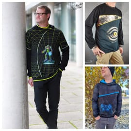 Hoodie Mister Moon Hoodie Mister Moon von Engelinchen