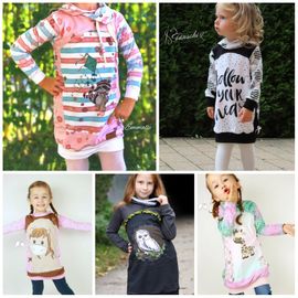 Panelino girls Longhoodie von Engelinchen