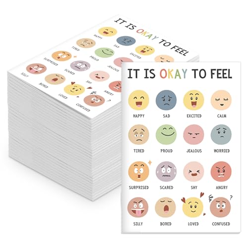 Engrowtic 25 Pcs Mental Health Gifts Motivational Notebooks Mini Positive Affirmations Journal Mental Health Notepad Inspirational Gifts for College School Supplies Employee Teacher (Feeling) von Engrowtic