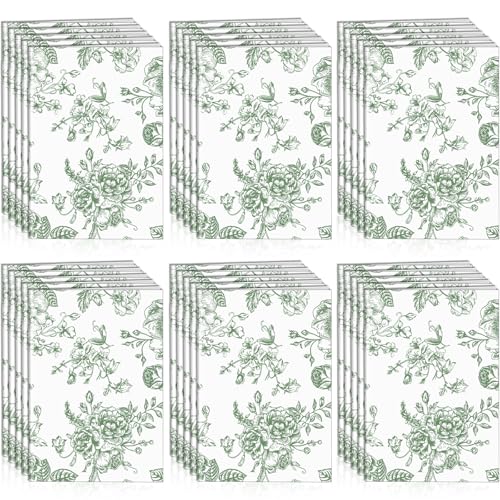 Engrowtic 30 Pack Pocket Notebook 3.15" x 4.92" Chinoiserie Mini Notebooks Bulk Vintage Aesthetic Small Notepads Tiny Lined Journals for Party, School, Office, Travel Gifts (Green) von Engrowtic