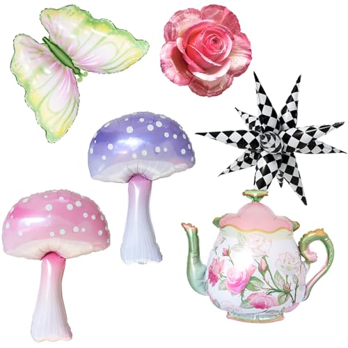 Alice Party Luftballons Teekanne Luftballons Pilz Rose Schmetterling Alice Geburtstag Party Dekor Verrückter Hutmacher Teeparty Dekorationen Alice Tee Party Dekor Fee Wunderland Babyparty Prinzessin Alice Party Luftballons Teekanne Luftballons Pilz Rose Schmetterling Alice Geburtstag Party Dekor Verrückter Hutmacher Teeparty Dekorationen Alice Tee Party Dekor Fee Wunderland Babyparty Prinzessin von Enimapod