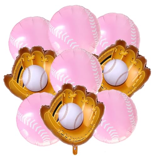 Pinke Luftballons mit Baseballmotiv Pinke Luftballons mit Baseballmotiv von Enimapod