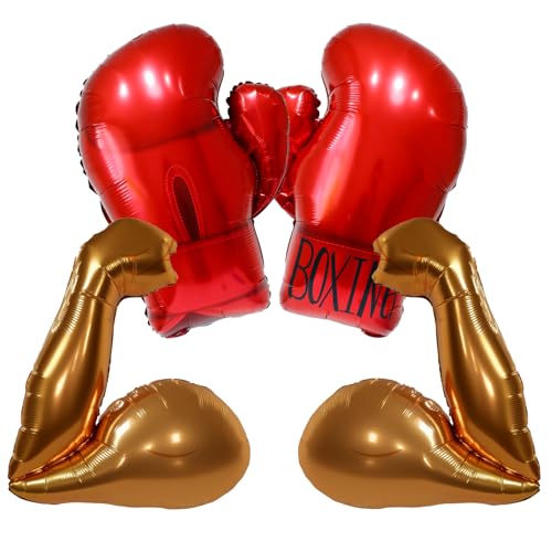 Rote Boxhandschuhe, Luftballons, Muskelballons, Boxen, Geburtstag, Party, Dekoration, Kampfnacht, Dekoration, Fitnessstudio, Geburtstagsparty, Dekorationen, WWE Wrestling Boxer Motto Ballon für Männer Rote Boxhandschuhe, Luftballons, Muskelballons, Boxen, Geburtstag, Party, Dekoration, Kampfnacht, Dekoration, Fitnessstudio, Geburtstagsparty, Dekorationen, WWE Wrestling Boxer Motto Ballon für Männer von Enimapod