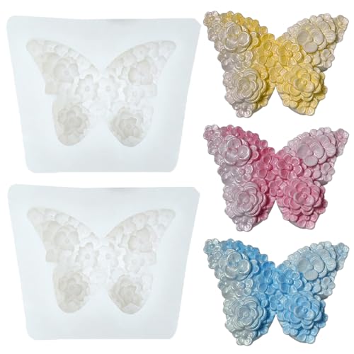 EnixwH 2 Stück Silikonformen Gießformen Schmetterling Giessformen Silikon, Gießformen Silikon Schmetterling Silikonformen Kerzen, für Seife, Kerzen, Harzornamente Und Epoxidornamente EnixwH 2 Stück Silikonformen Gießformen Schmetterling Giessformen Silikon, Gießformen Silikon Schmetterling Silikonformen Kerzen, für Seife, Kerzen, Harzornamente Und Epoxidornamente von EnixwH