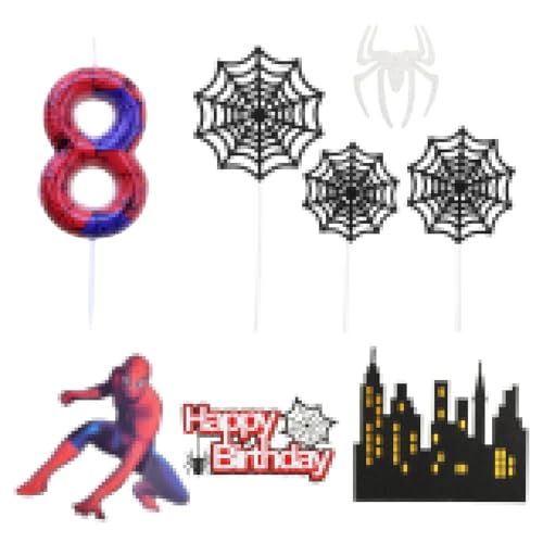 EnixwH 8 Stück Happy Birthday Tortendeko, Cake Topper Geburtstag, Geburtstagskerzen Zahlen 8, Geburtstagskerzen Kinder, Kerzen Geburtstag, für Geburtstagsfeier Tortendeko Hochzeit Dekoration EnixwH 8 Stück Happy Birthday Tortendeko, Cake Topper Geburtstag, Geburtstagskerzen Zahlen 8, Geburtstagskerzen Kinder, Kerzen Geburtstag, für Geburtstagsfeier Tortendeko Hochzeit Dekoration von EnixwH