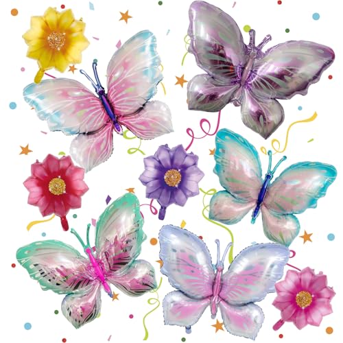 Schmetterlinge Deko 9 stück Schmetterling Deko Geburtstag Schmetterling Luftballon Geeignet Für Verschiedene Anlässe Schmetterling Mottoparty Kindergeburtstag Dekoration Wiederverwendbar von Eniyou