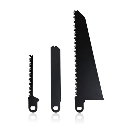 Säbelsäge, Sägeblätter, Karbonstahl-Sägeblatt, Klingen-Set, kompatibel mit Black and Decker Piranha Skorpion Sägeblättern für Holz, Kunststoff, Metall, Schneiden von Ästen, 3 Stück Säbelsäge, Sägeblätter, Karbonstahl-Sägeblatt, Klingen-Set, kompatibel mit Black and Decker Piranha Skorpion Sägeblättern für Holz, Kunststoff, Metall, Schneiden von Ästen, 3 Stück von EnjoyThink