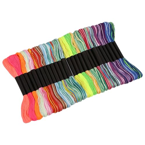 Farben Stickgarn, 27 Stränge Stickstränge 100% Baumwolle Premium Stränge Kreuzstich Stickerei Floss Multicolor Stickstrang für Stricken von Cross Stitch Project Farben Stickgarn, 27 Stränge Stickstränge 100% Baumwolle Premium Stränge Kreuzstich Stickerei Floss Multicolor Stickstrang für Stricken von Cross Stitch Project von Enjoyaa