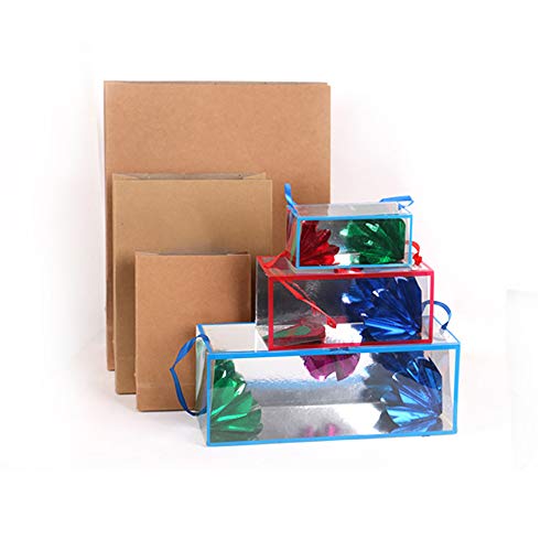 Super Delux Papiertüte erscheinende Blume aus leerer Box Zaubertricks Bühnenillusion Requisiten Magische Gimmicks (klein) von Enjoyer