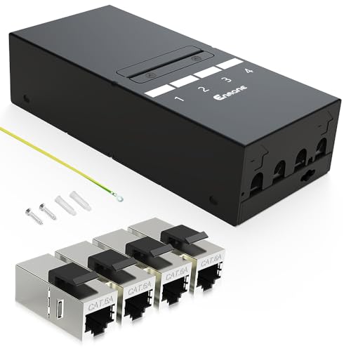 Enmane Patchpanel 4 Port Cat6a Keystone Patch Panel Netzwerk Patch Enmane Patchpanel 4 Port Cat6a Keystone Patch Panel Netzwerk Patch von Enmane