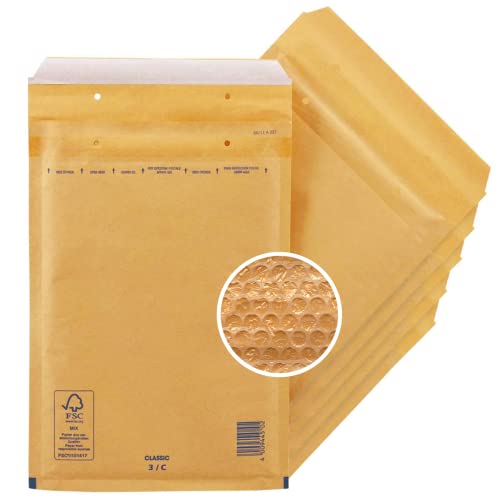 10 Luftpolster Versandtaschen haftklebend 3/C - geeignet für DIN A5 – Recycling 150 x 215 mm reißfest 10 Luftpolster Versandtaschen haftklebend 3/C - geeignet für DIN A5 – Recycling 150 x 215 mm reißfest von Enolenia