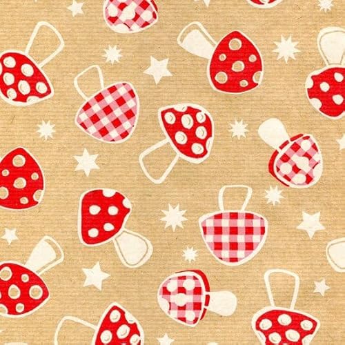Packpapier braun Kraftpapier Geschenkpapier mit Pilzen Braun - 500 x 70-3 Rollen Packpapier braun Kraftpapier Geschenkpapier mit Pilzen Braun - 500 x 70-3 Rollen von Enper