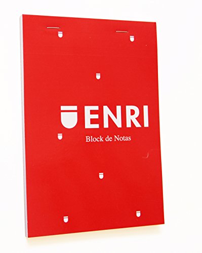 Enri 100105158 – Pack von 10 Haftnotizen gehefteter Paperback, A6/105 x 148 mm von Enri