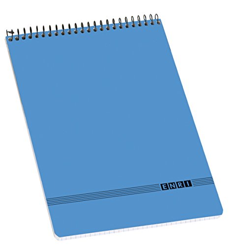 Enri 100302798 – Pack von 10 Haftnotizen Spiral Paperback, blau von Enri