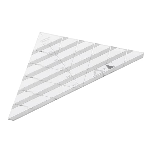 Entatial Strip Tube Lineal, Acrylmaterial Benutzerfreundliches Dreieckslineal aus Acryl zum Nähen für die Schule für Messarbeiten für von Entatial