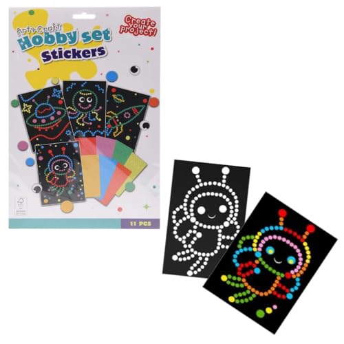 Envenzo Dotty Aufkleber für Kunst und Spaß Aktivität für Kinder Sets Verschiedene Designs Scrapbooking Aufkleber für Kinder Kreatives Basteln (Design Space) von Envenzo