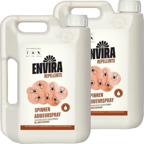 Envira Spinnenspray 2 x 2 Liter - Spray mit Langzeitwirkung gegen alle Arten von Spinnen, Weberknechte - Mittel gegen Spinnen in der Wohnung Envira Spinnenspray 2 x 2 Liter - Spray mit Langzeitwirkung gegen alle Arten von Spinnen, Weberknechte - Mittel gegen Spinnen in der Wohnung von Envira