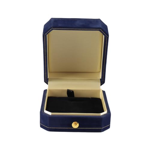 Enwye Halskettenbox, Samt, Für Halsketten, Anhänger, Armbänder, Schmuck-Geschenkboxen Für Hochzeit, Verlobung, Blau von Enwye