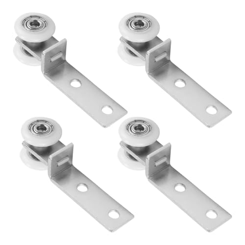 Enwye Roller 4 Stück 20mm Rollo Gardinenrolle Für Bilderaufhängung, Vorhänge & Schiebetüren - Leise Gleitrollen von Enwye